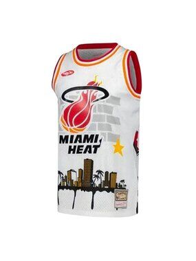 Mitchell & Ness x Tats Cru 50th Anniversary of Hip Hop Miami Heat Jersey